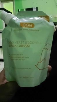 Product Review of EGG YEAST EGGSHELL Mask Cream 100gr Face Masker Cangkang Telur Facial Krim Wajah Peel Off Kulit E.G.G Glam Glow Melembutkan Muka from T**y A**h 0