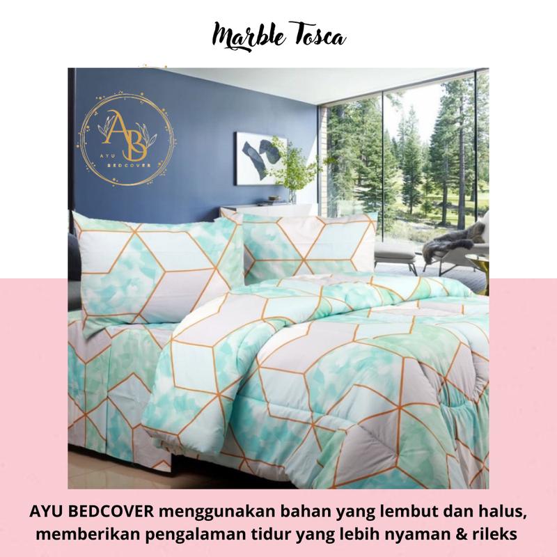 Bed Cover Only - Selimut saja - Bunga - Karakter - Abstrak - UK 150X220 - 200X220 - Ayu Bedcover 4