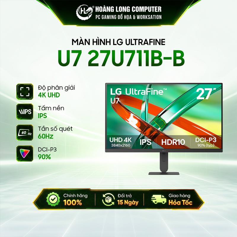 Màn Hình LG UltraFine 27U711B-B 27 Inch 4K 3840x2160 IPS 60Hz 5ms Đồ Họa Chuyên Nghiệp