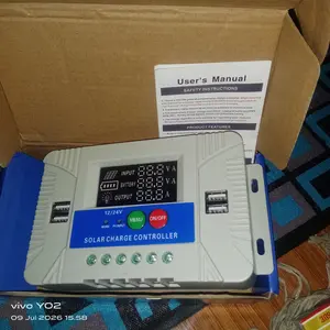 PWM untuk baterai lithium Controller Panel Surya 12V 24V 30A Solar charger controler