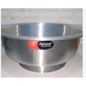 Sangku Nasi Aluminium 40 Cm - Tempat Nasi Besar/Jumbo dengan Lubang-Lubang Pada Bagian Bawah Sisi/ Ceting prasmanan/ wakul prasmanan  jumbo