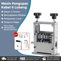 Gambar STRIPPER KABEL PROFESIONAL 6 IN 1 - 5 Rol Pengarah, Pisau Keras Quenching, Pegas Ganda + Kenop Tekan Otomatis, Rapi & Cepat untuk Daur Ulang Tembaga - A dari nanwei.id Kab. Tangerang 1 Tokopedia