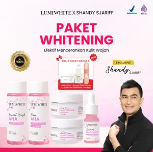 Shandy Sjariff x LUMIWHITE - Paket WHITENING Series Lengkap(FREE 1 LIPSERUM KISSLICIOUS+DNASALMON+MOISTURIZER)