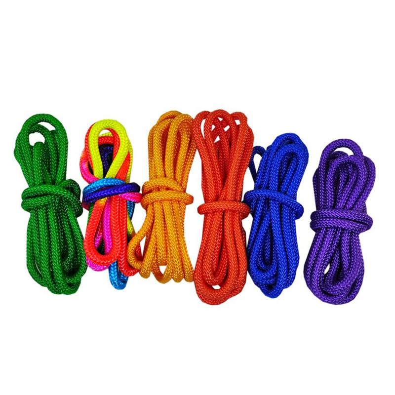 Outdoor Activities Rainbow Color Gymnastics Arts Rope Competition Rhythmic Rope Yoga Training 3M Gymnastics Jumping Props Sports Training 0