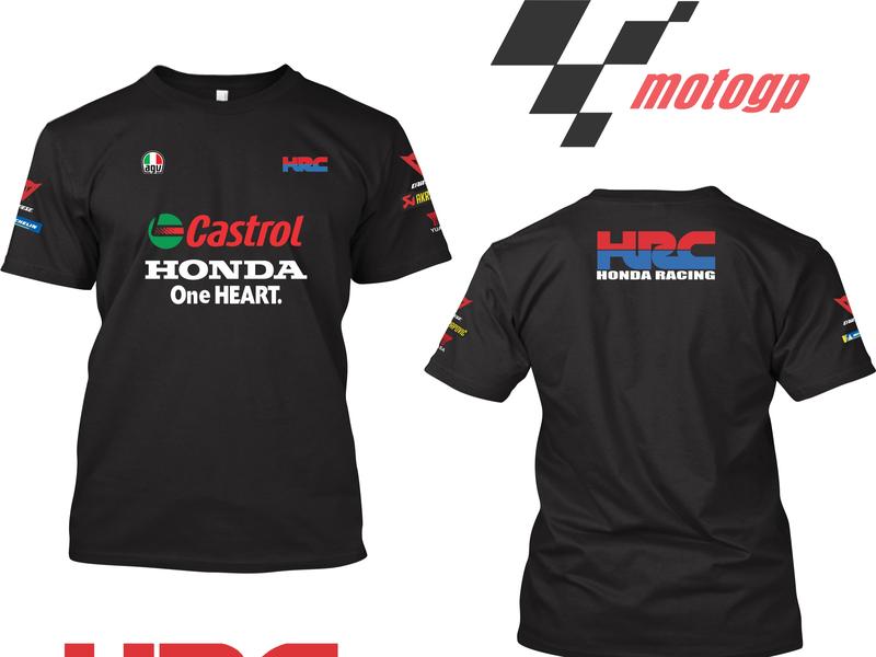 Kaos MotoGP Livery 2025 Team HONDA HRC // Cotton combed 24s 4