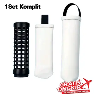 Homewafe 1 Set Komplit  Filter air White putih Saringan water kran Water Keran Super Tebal Saringan Optimal 1Set Komplit Gratis Ongkir Ke Seluruh Indonesia Bahan Super Tebal Penyaringan Optimal 1 micron penyaringan Optimalal
