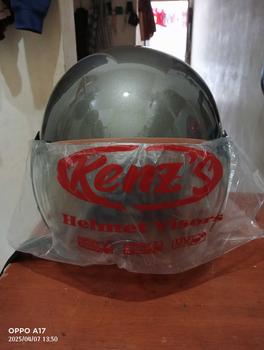 Product Review of HELM BOGO DEWASA KACA PILOT CLEAR MODEL HIJAB RETRO PRIA WANITA LIST BUSA COKLAT FULL LEHER SNI TERBARU MOTORCYCLE from A**q 1