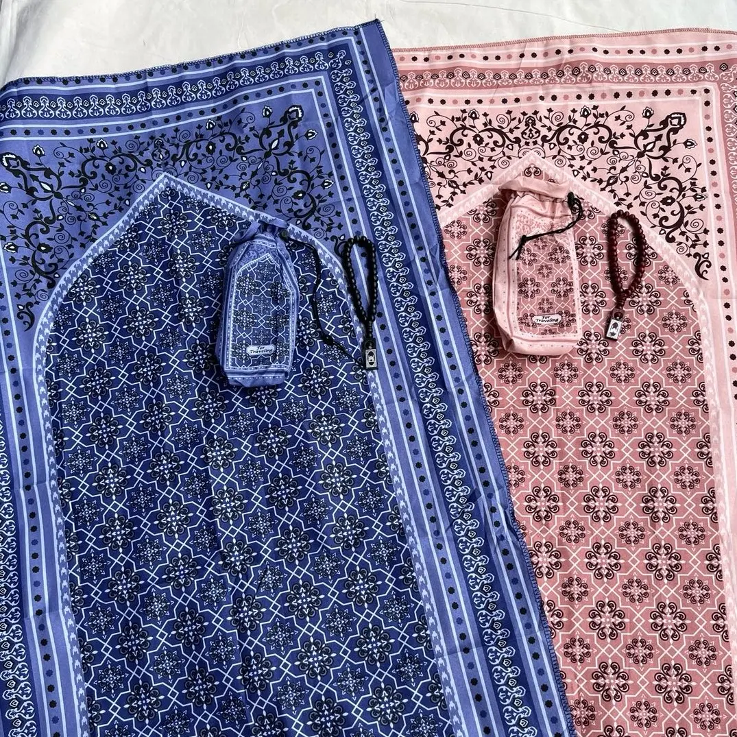 Mukenamucantiq - Sajadah Travel Jumbo Motif Kashmeer Turki Mini Tipis Nyaman Muslim