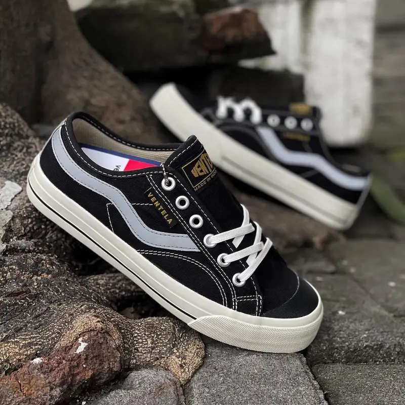 Sepatu Pria Wanita New Public Low Black Natural Produk Lokal Original Bergaransi Siap Kirim [READY STOCK] 3