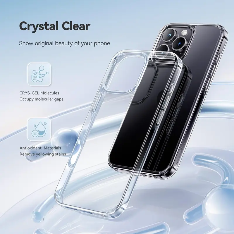 Case for iPhone 16 15 14 Pro Max Plus OXYGUARD Proguard Clear Magsafe Anti Crack Protection Softcase Casing Cover 5
