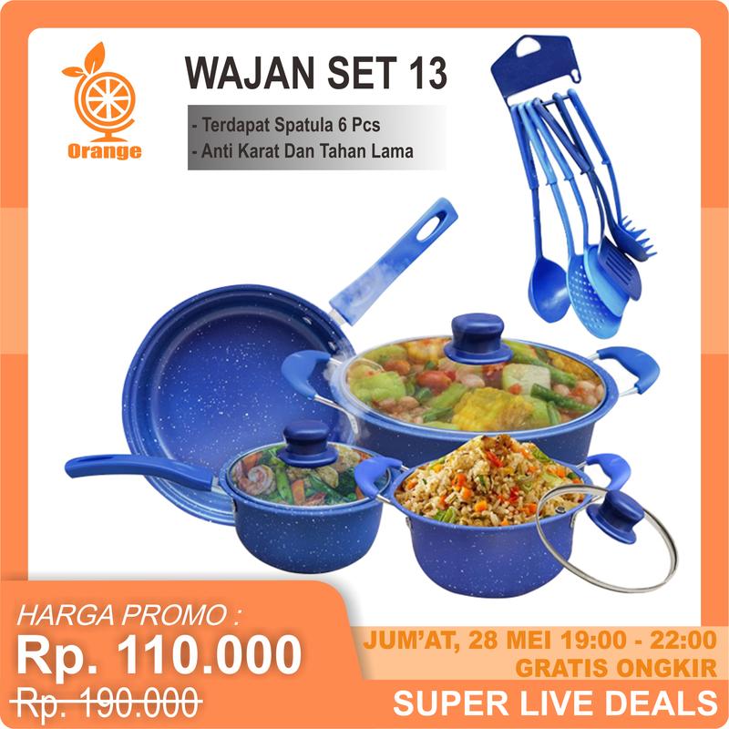 TEFLON PANCI SET WARNA COOKWARE SET FRYPAN SAUCEPAN MILKPOT FREE SPAT…