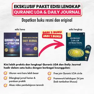 QURANIC LAW OF ATTRACTION FULL PACKAGE | BUKU, DAILY JOURNAL, VIDEO & KOMUNITAS (JADI SATU BUKU)