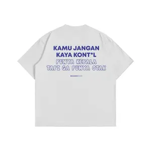 T-Shirt “Jangan Sok Pintar” – Desain Kata-Kata Nyentil, Cotton 24s Premium, 100% Katun
