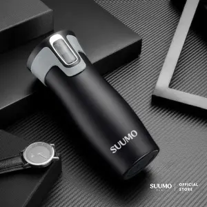 Suumo Tumbler Mobil 420ML Cangkir Termos Botol Minum Stainless Steel - Hitam