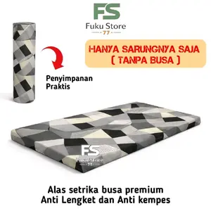 Sarung Alas Setrika Ukuran 120x60x5cm – Cover Resleting, Bisa Dilepas Pasang, Anti Lengket, Banyak Pilihan Warna,Sudah diengkapi tali pengikat+gantungan (Sarung nya saja)