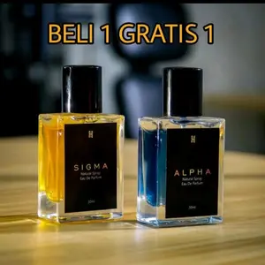 BUY ONE GET ONE PARFUM ALPA & SIGMA AMBITION ORIGINAL || PARFUM COWOK / ALPHA & SIGMA WANGI EAU DE PARFUME peach perfume pria segar indonesia