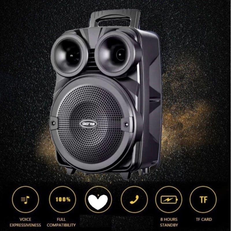 Speaker Bluetooth Karaoke Extra Super Bass Kimiso Free Mic Music Party / Salon Aktif Karaoke Suara Jernih 3