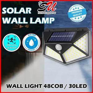 Lampu Solar 100 LED Solar Motion Sensor Wall Light With Waterproof Energy Saving Security Courtyard Lamp For Outdoor/Lampu/