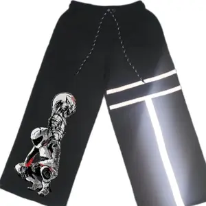 Celana Skena Racing Nyala/Reflektip Plat/Strip Menyala Gelap Racing Sunfish Unisex Anak Laki-Laki/Perempuan Usia 2-14 Tahun Premium Terbaru/Terlaris