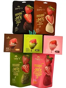 BARLY'S Freeze Dried Strawberry 60g Stroberi Kering Bersalut Cokelat