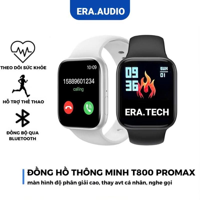  Đồng hồ thông minh T800 promax ,dồng hồ theo dõi sức khỏe đầy đủ chức năng ,thể dục ,gọi diện thoại máy tính,... 