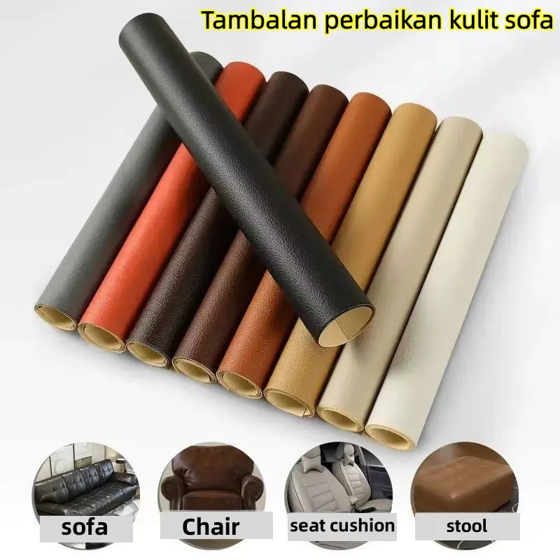 Pembayaran di tempat, ukuran 70x60/70x200CM, tambalan perbaikan kulit berperekat, anti kerut, untuk perbaikan sofa, PU.