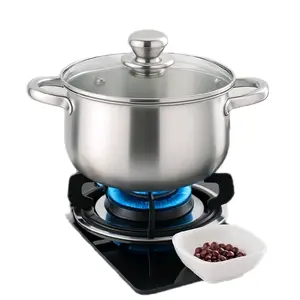 PANCI labu tutup kaca ukuran 22cm,24cm, 26cm,panci serbaguna