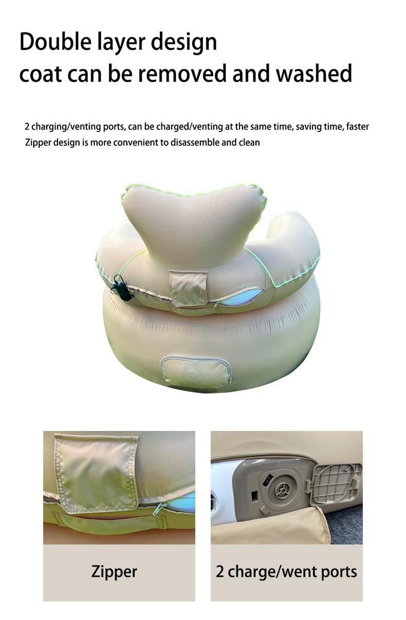 Product Introduction of Air Sofa Bed Inflatable Couch Durable Comfortable Inflatable Sofa Bed Folding Sofa Foldable Outdoor Armchair Stool 0