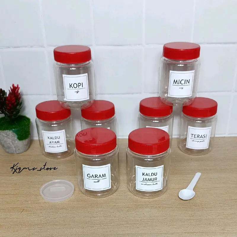 TOPLES BULAT 200 ML TUTUP MERAH FREE SENDOK DAN SETIKER DAN BUBBLE WRAP 2