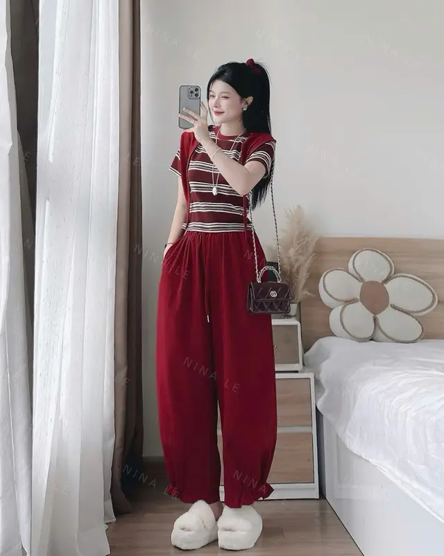 HL11 Set 3 Món Quần Boom Kaki QCCC Mix Áo Và Khăn Năng Động Tiểu Thư, Dễ Thương Cá Tính Form Tôn Dáng | BigBuy360 - bigbuy360.vn HL11 Set 3 Món Quần Boom Kaki QCCC Mix Áo Và Khăn Năng Động Tiểu Thư, Dễ Thương Cá Tính Form Tôn Dáng | BigBuy360 - bigbuy360.vn