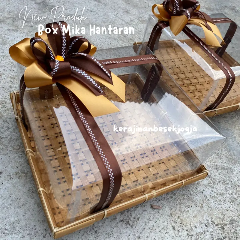 TERLARIS | PIRING KOTAK MIKA HIAS PITA | piring hampers box hantaran piring jogja box hampers parsel makanan bingkisan 3