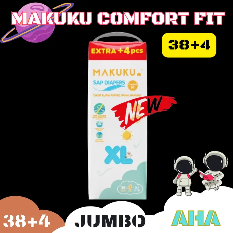 [BIG SALE 5.5] MAKUKU COMFORT FIT SAP DIAPERS PANTS 3