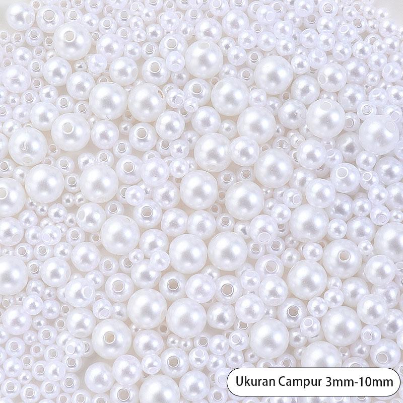 QIAO – Mix Size DIY Craft Beads 1000 pcs | Bahan Aksesoris untuk Gelang, Kalung & Dekorasi