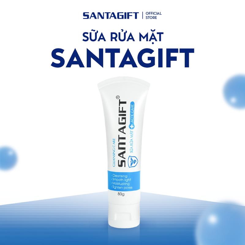 Sữa Rửa Mặt Gamma Santagift Dưỡng Ẩm Làm Sáng Da 80g - 1SRM