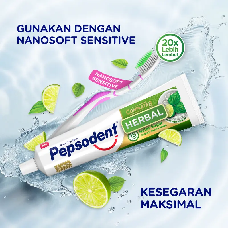 Pepsodent Pasta Gigi Action 123 Herbal 100g Twinpack 4