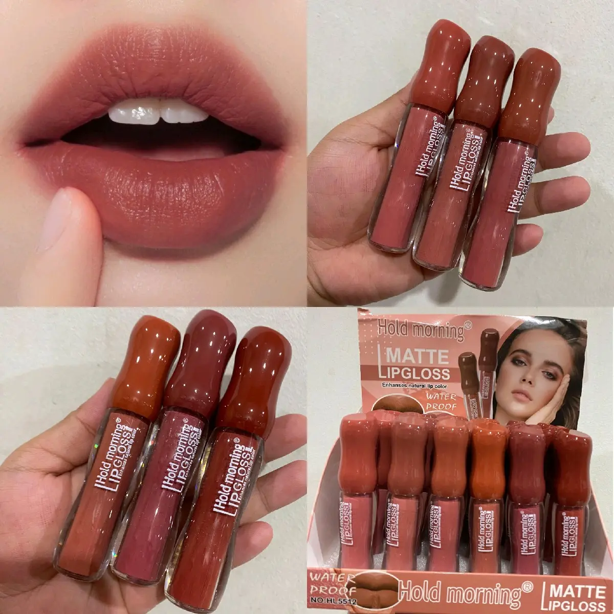 [ Per 6 Biji ]HL Lipcream Lip Colour Waterproof HL-5512