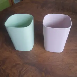 GELAS PLASTIK JERAMI Tempat Sikat Gigi Odol Wadah Pensil Pulpen MakeUp Rias Organizer Kamar Mandi Gelas Minum Plastik Cangkir Kumur