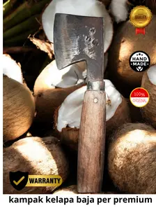 Kampak kelapa Alat kupas kelapa Alat kupas batok kelapa kapak/kampak kelapa Baja per asli baja sepuhBesi Kitchenware Pengupas Pemotong Batok kelapa
