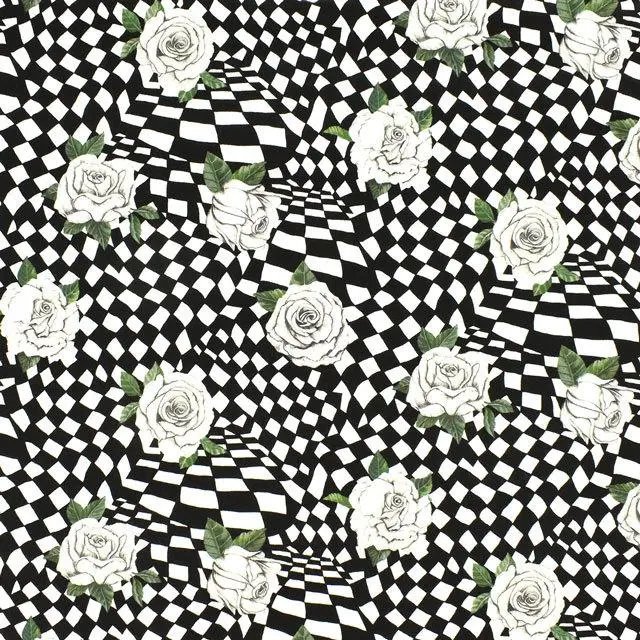 Liberty – Chequered Rose Tana Lawn Cotton Fabric #03632106A
