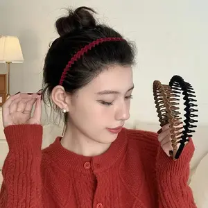 Bando Wanita Sirkam Beludru Elastis dan Lembut Bondu Wanita Fashion Korea