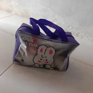 Tas Orginizer Transparan Tas Washbag Murah Karakter Lucu Ukuran 26x15x10