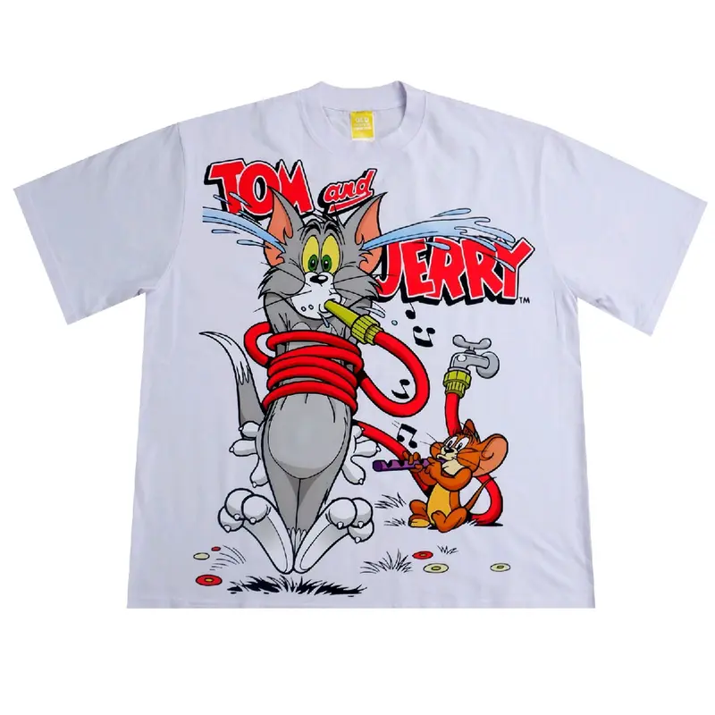 KAOS KARTUN TOM AND JERRY SERIES OVERSIZE KATUN COMBED 20S 5