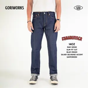 Gori Works Denim - Forkrunner 14oz Slim Fit Raw Denim with Selvedge Accent Finishing