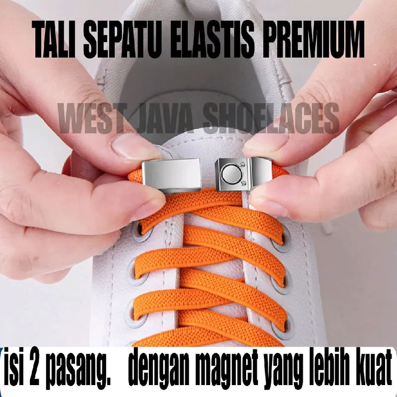 tali sepatu elastis magnetic kualitas premium 0