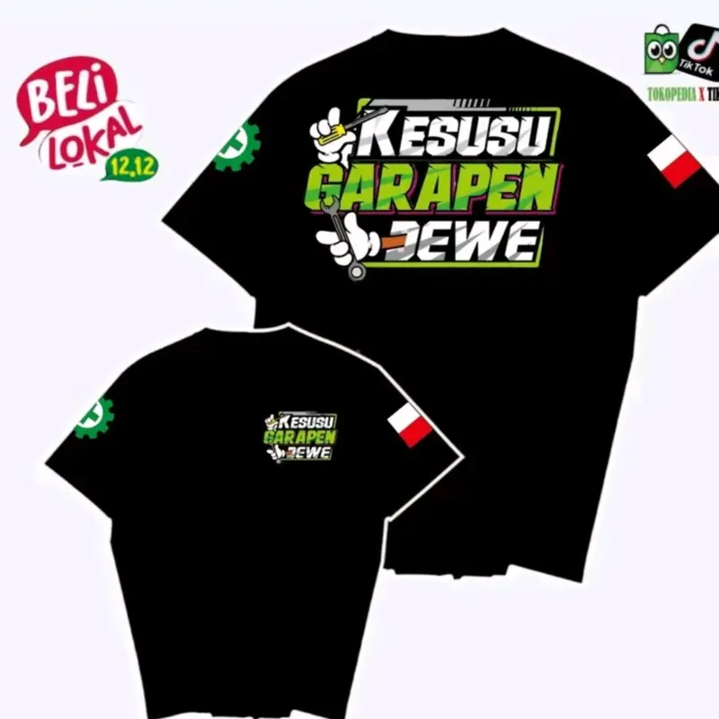 KAOS DEWASA LENGAN PENDEK KESUSU GARAPEN DEWE UNISEX / KAOS DEWASA KESUSU GARAPEN DEWE  DEWASA LAKI LAKI PEREMPUAN 0
