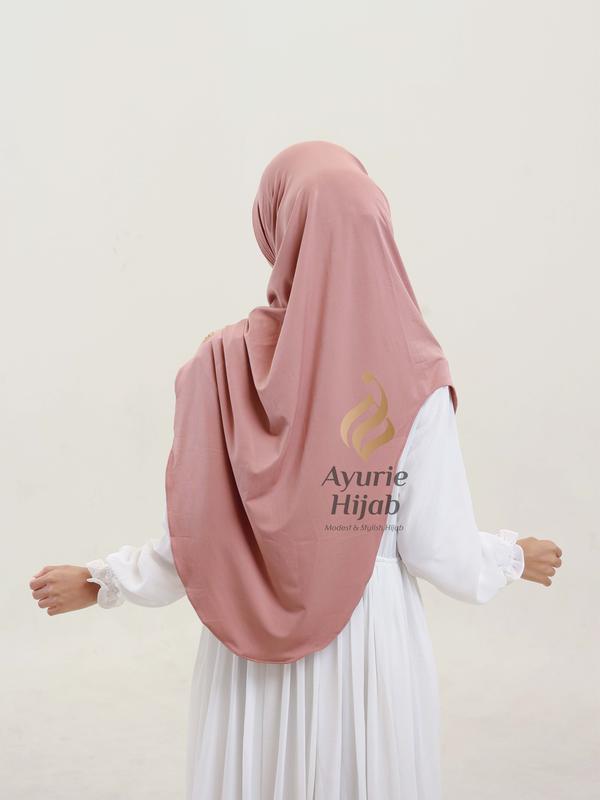 AYURIE - Mala Instan Hijab Ped Syar'i Jersey Premium Oval Simpel langsung Slup Kerudung Nyaman Adem Anti Ribet Mulsim Khimar Sporty 7