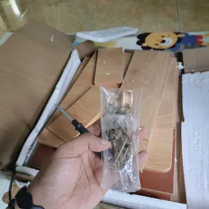 ALOVE-Bonus berupa sekrup-Meja Nakas Kayu 2 Laci Bedside Table Meja Sudut Kamar Tidur Lemari Penyimpanan 37x30x70cm Furniture COD Packing Aman Anti Rusak