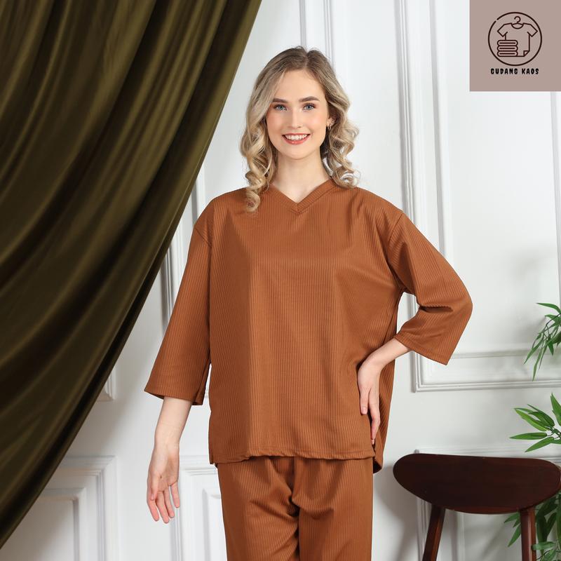 SETELAN KNIT HARGA SATUAN Model STANDAR SAMA PANJANG BUKAN PINGUIN 2