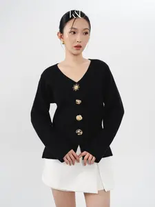 KUKAI | Ray Cardigan - Women's Classy Knit Cardigan - Knitwear Elegan - Cardigan Knit Viscose Wanita