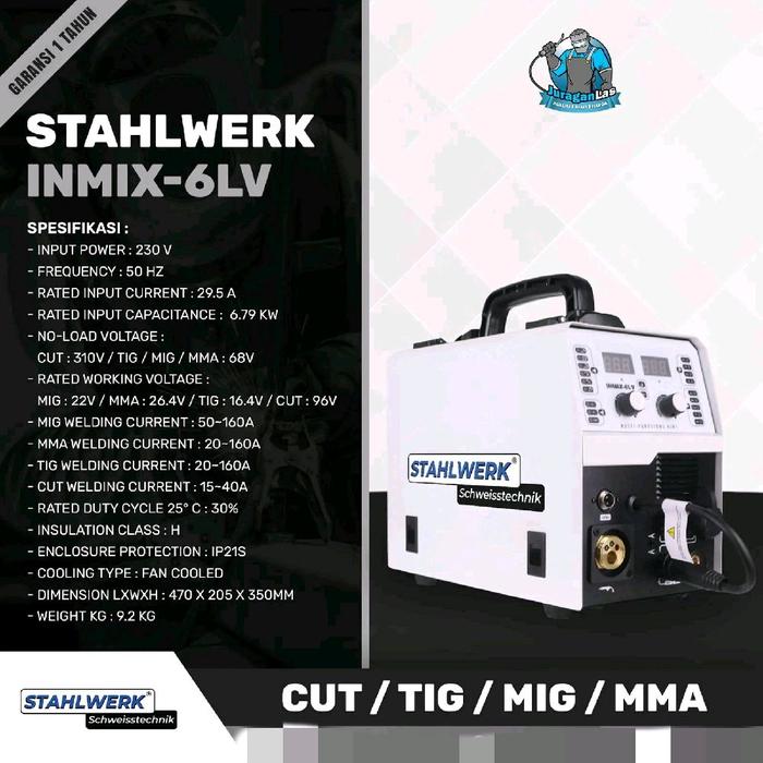 Gambar Stahlwerk INMIX-6LV MIG TIG CUT & MMA Welding Machine dari Juragan Las_NEW Kota Administrasi Jakarta Pusat Tokopedia